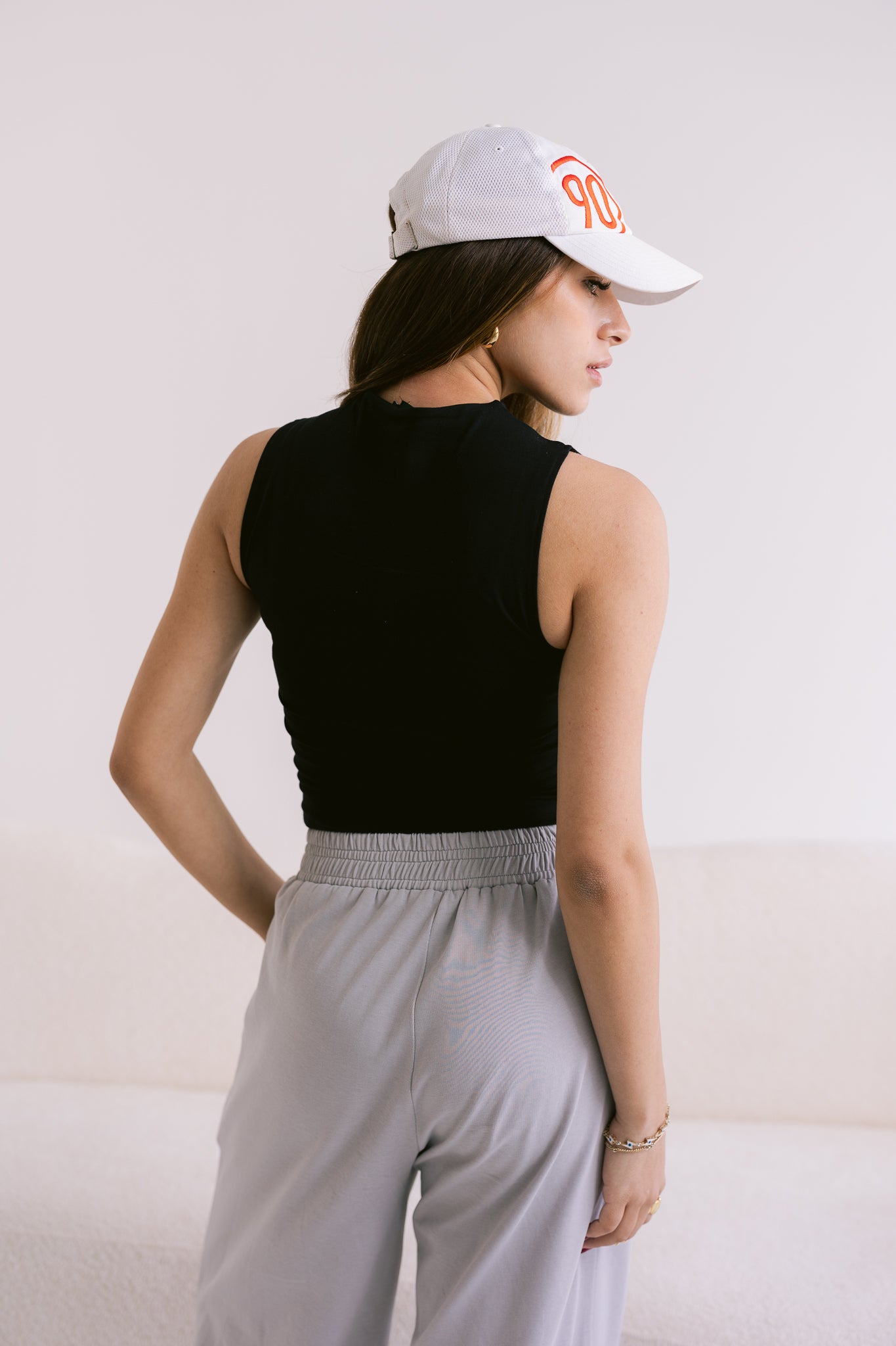 Mock Neck Top - Black