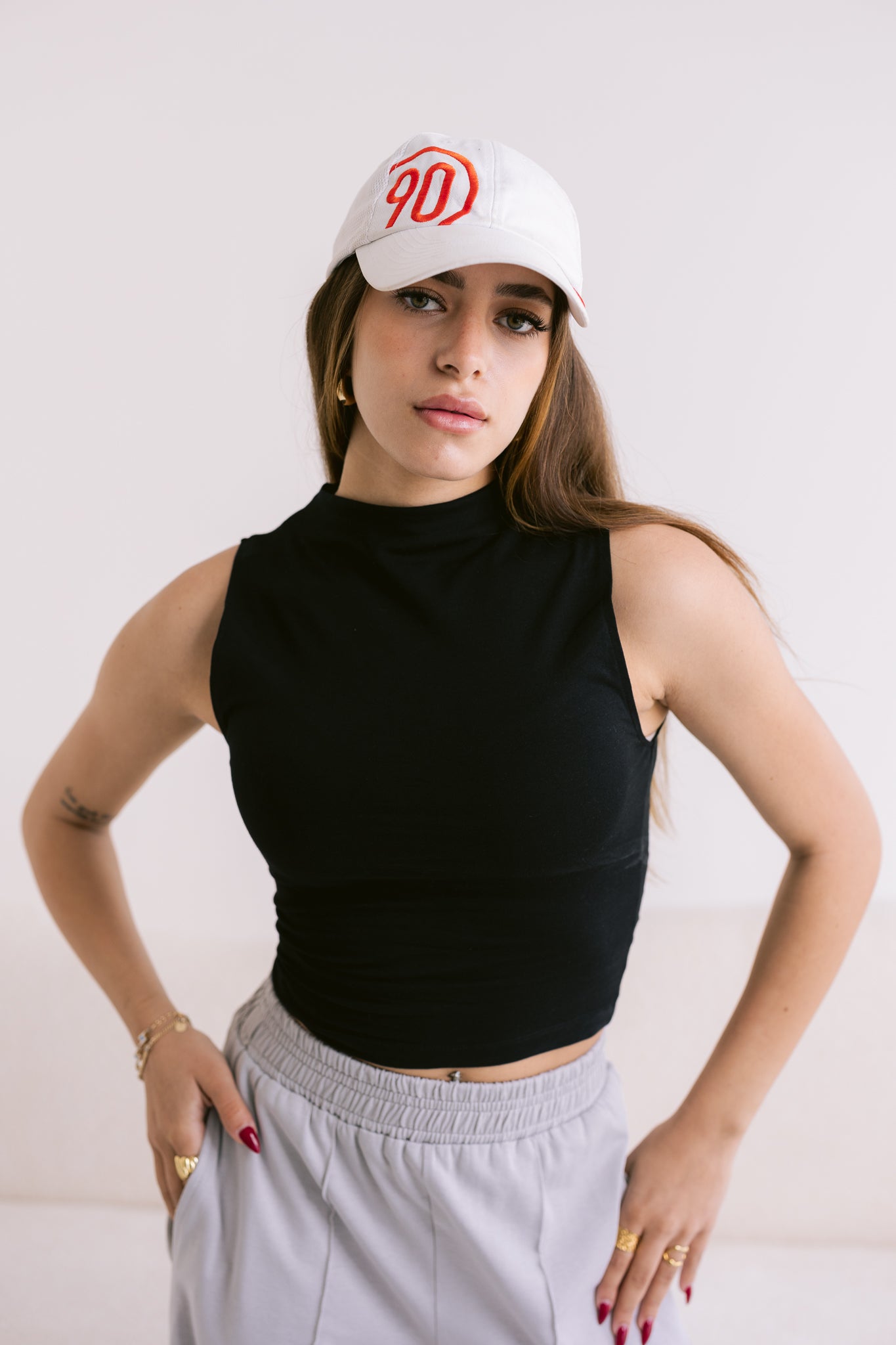 Mock Neck Top - Black