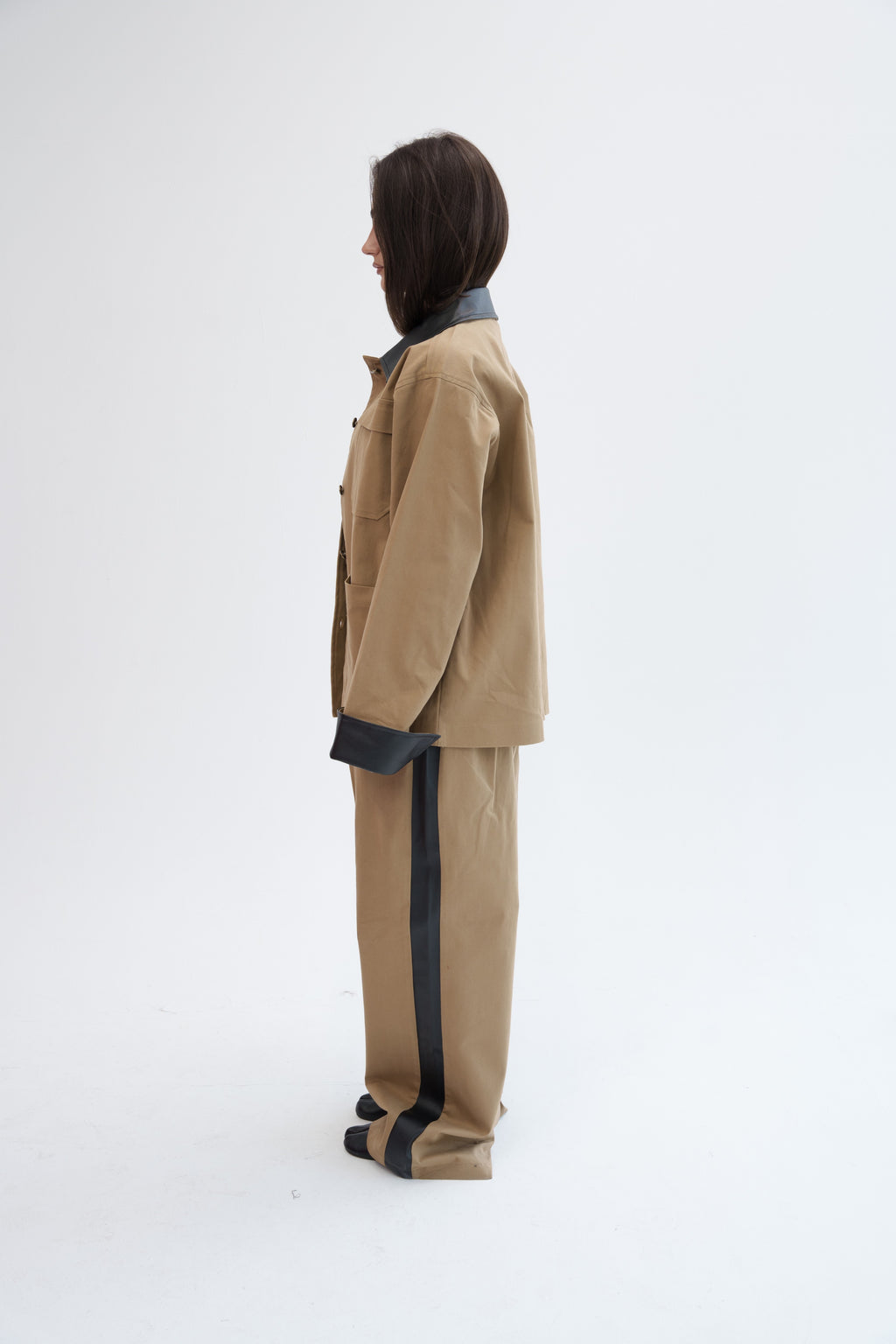 The Contrast Pants - Camel