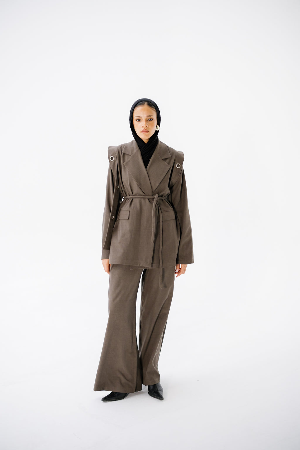The Studded Affair Set - Taupe
