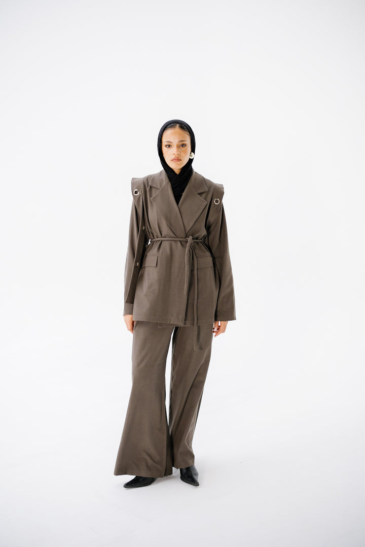 The Studded Affair Set - Taupe