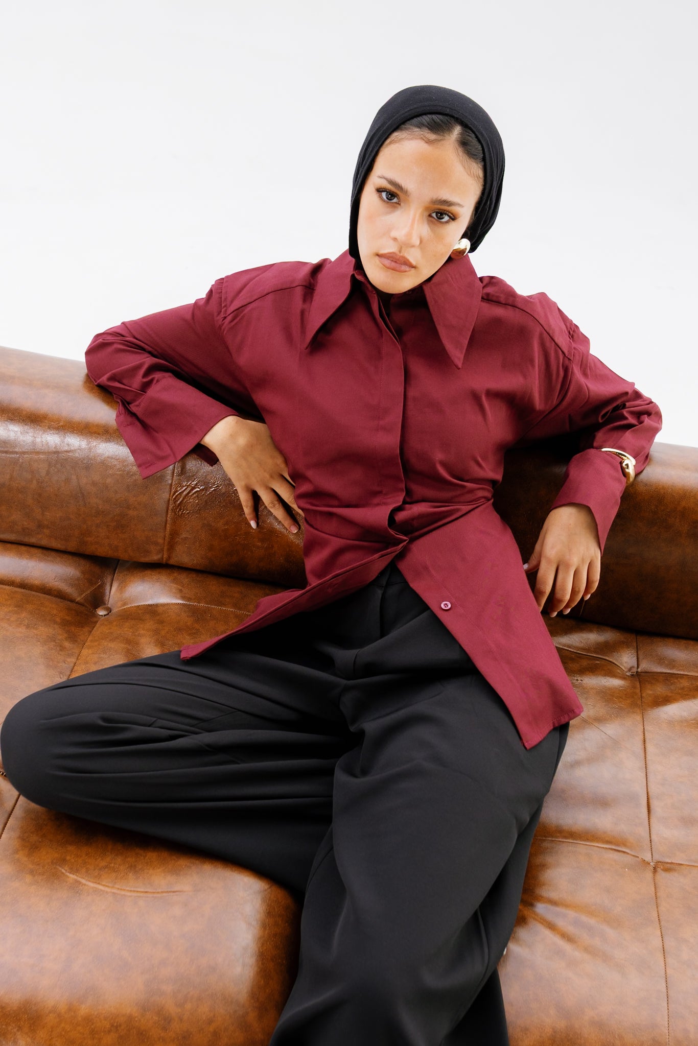 Dad Fitted Shirt - Ruby