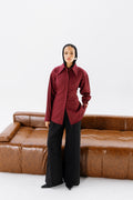 Dad Fitted Shirt - Ruby