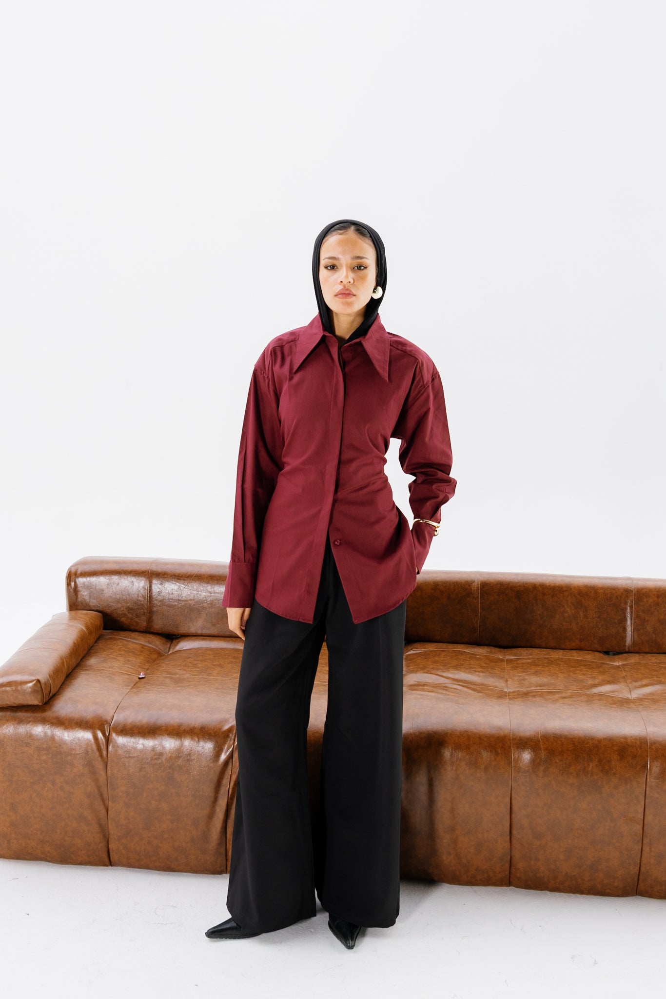 Dad Fitted Shirt - Ruby