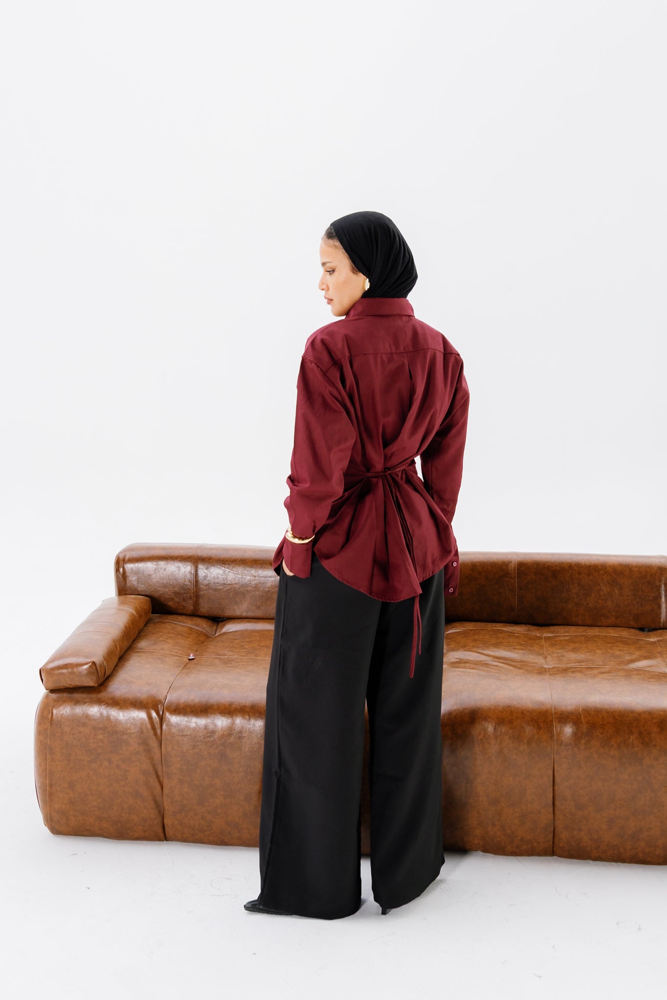 Dad Fitted Shirt - Ruby