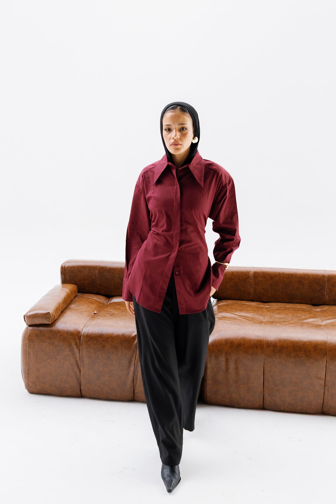 Dad Fitted Shirt - Ruby