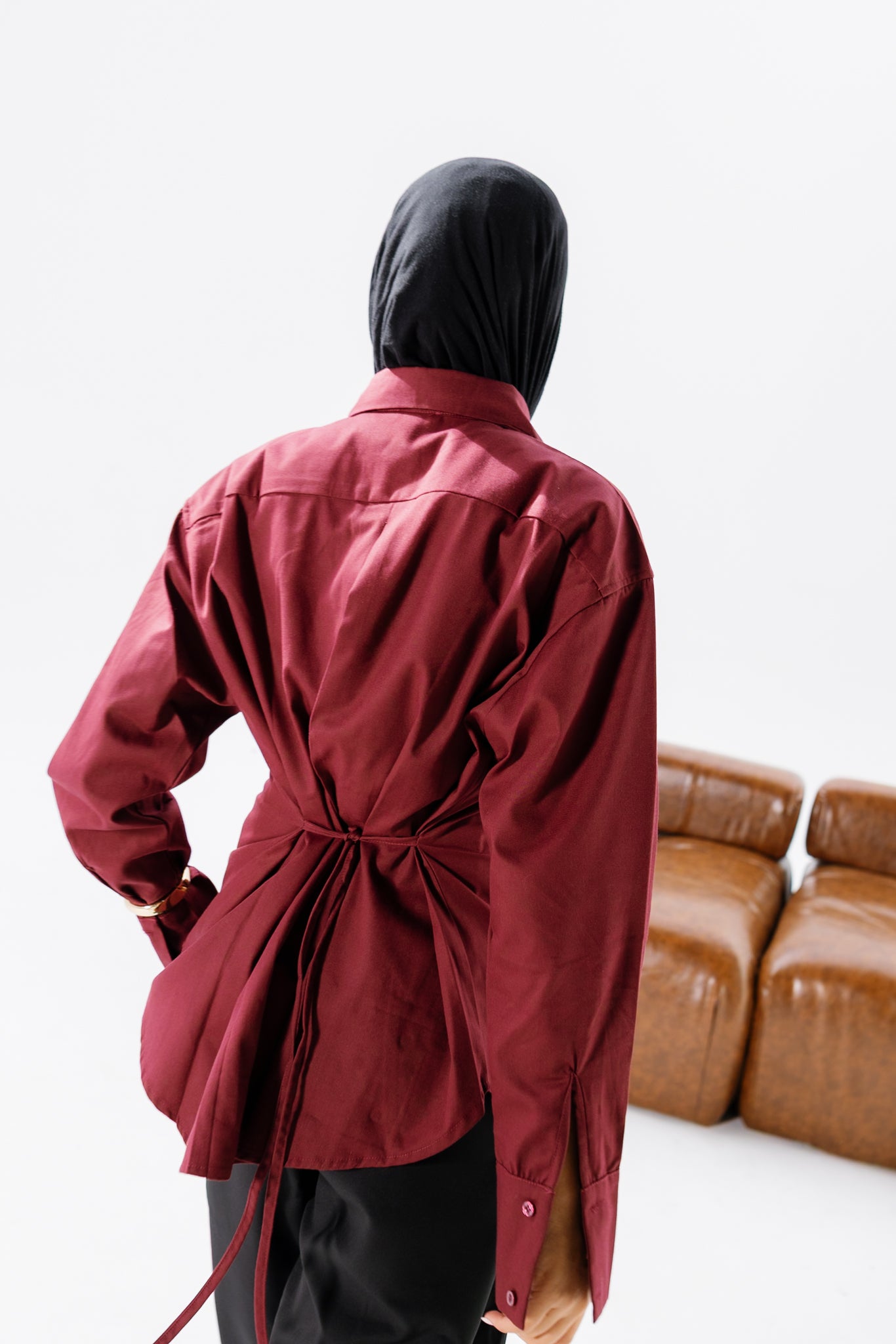 Dad Fitted Shirt - Ruby