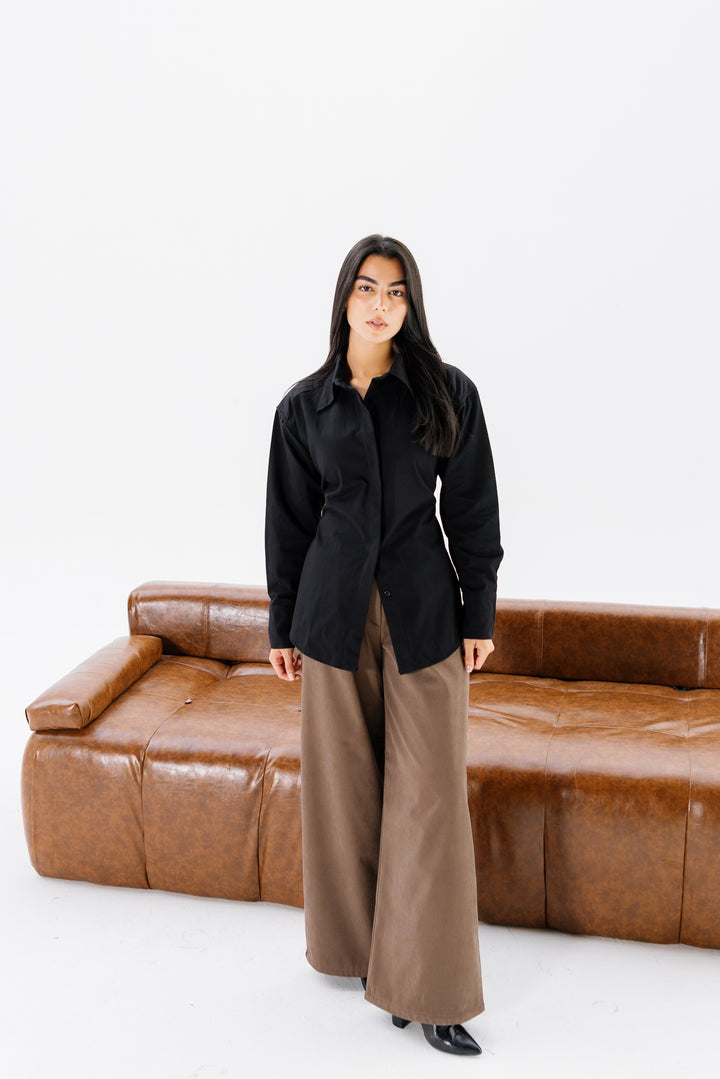 Dad Fitted Shirt - Black