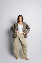 Offset Balloon Jacket - Olive