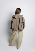 Offset Balloon Jacket - Olive