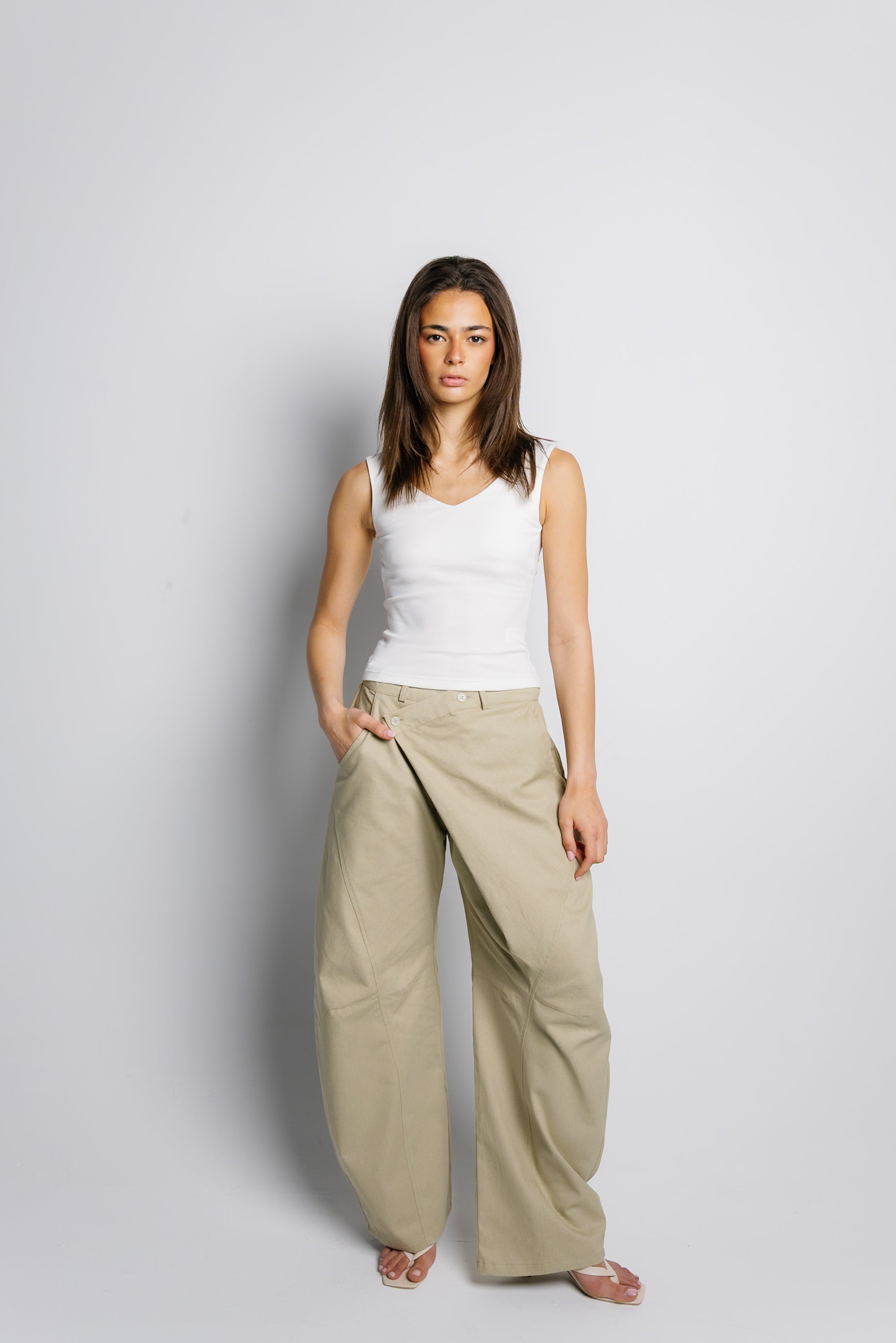 Drift Balloon Pants - Beige