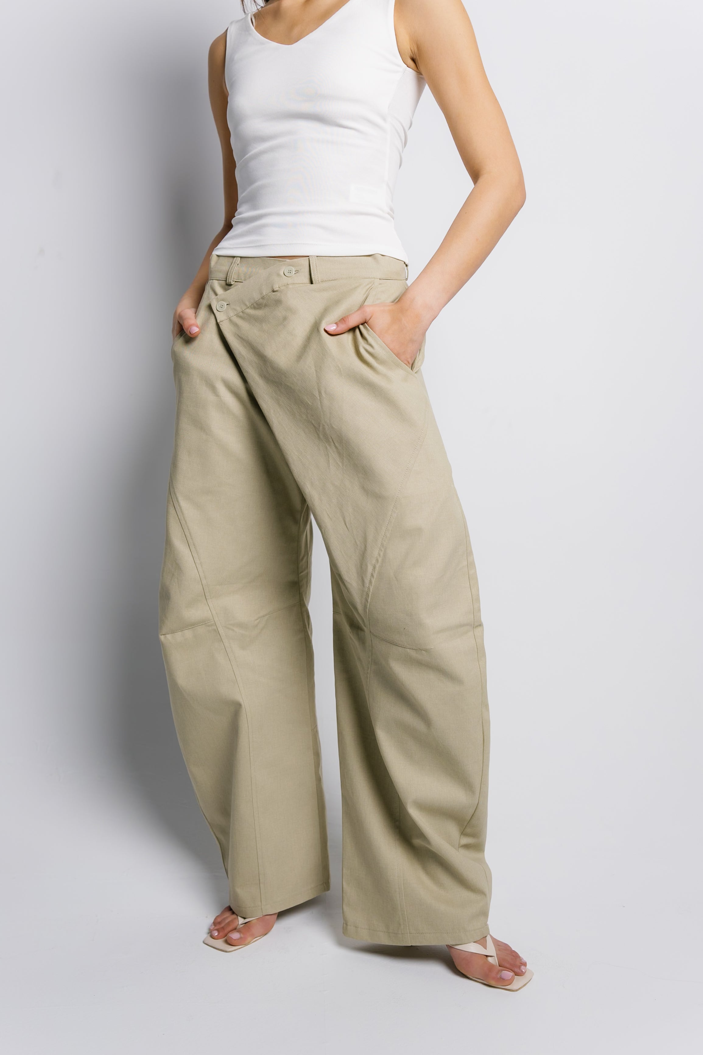 Drift Balloon Pants - Beige