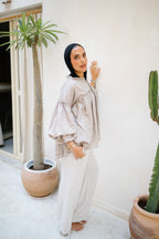 Sea Ruffle Blouse - Coffee