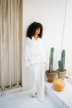 Sea Ruffle Blouse - White