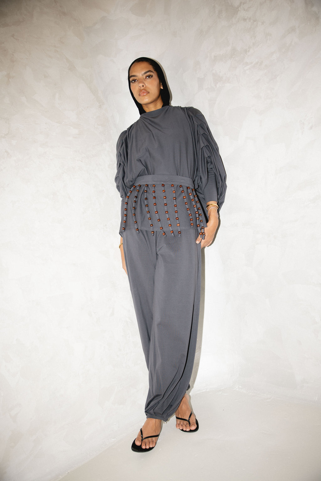 Diva Pants Set - Gray