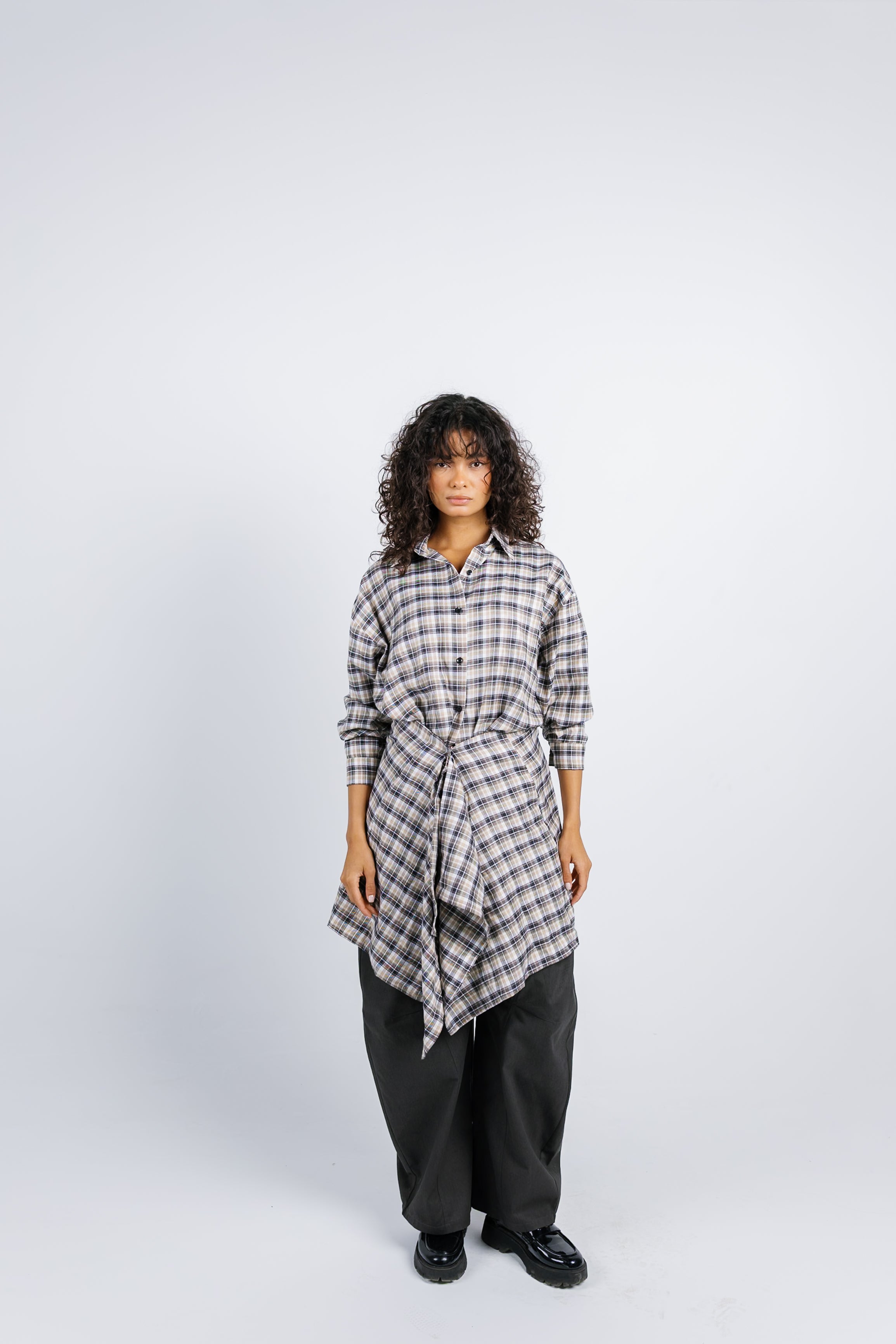The Checkered Top - Yellow