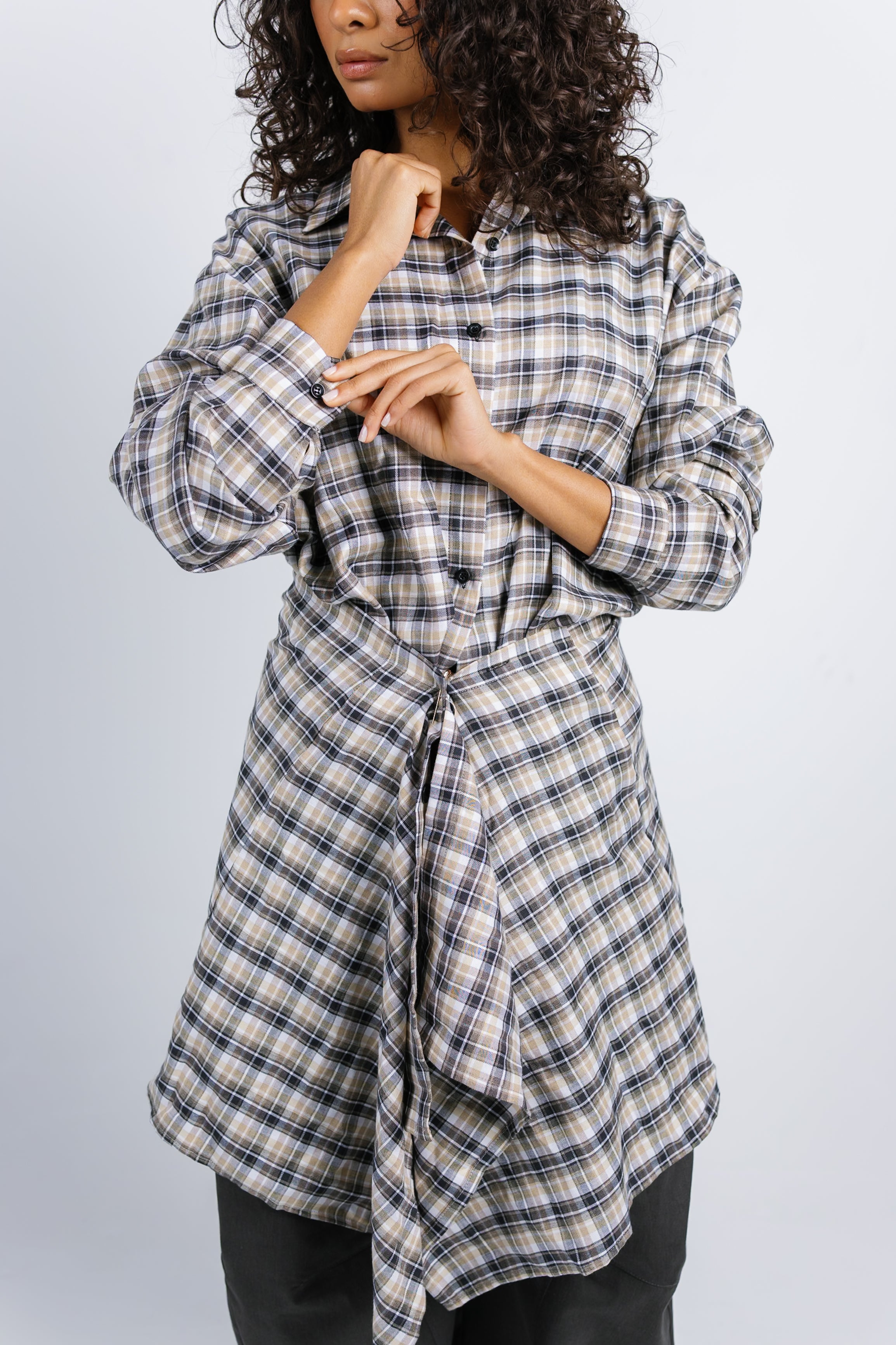 The Checkered Top - Yellow