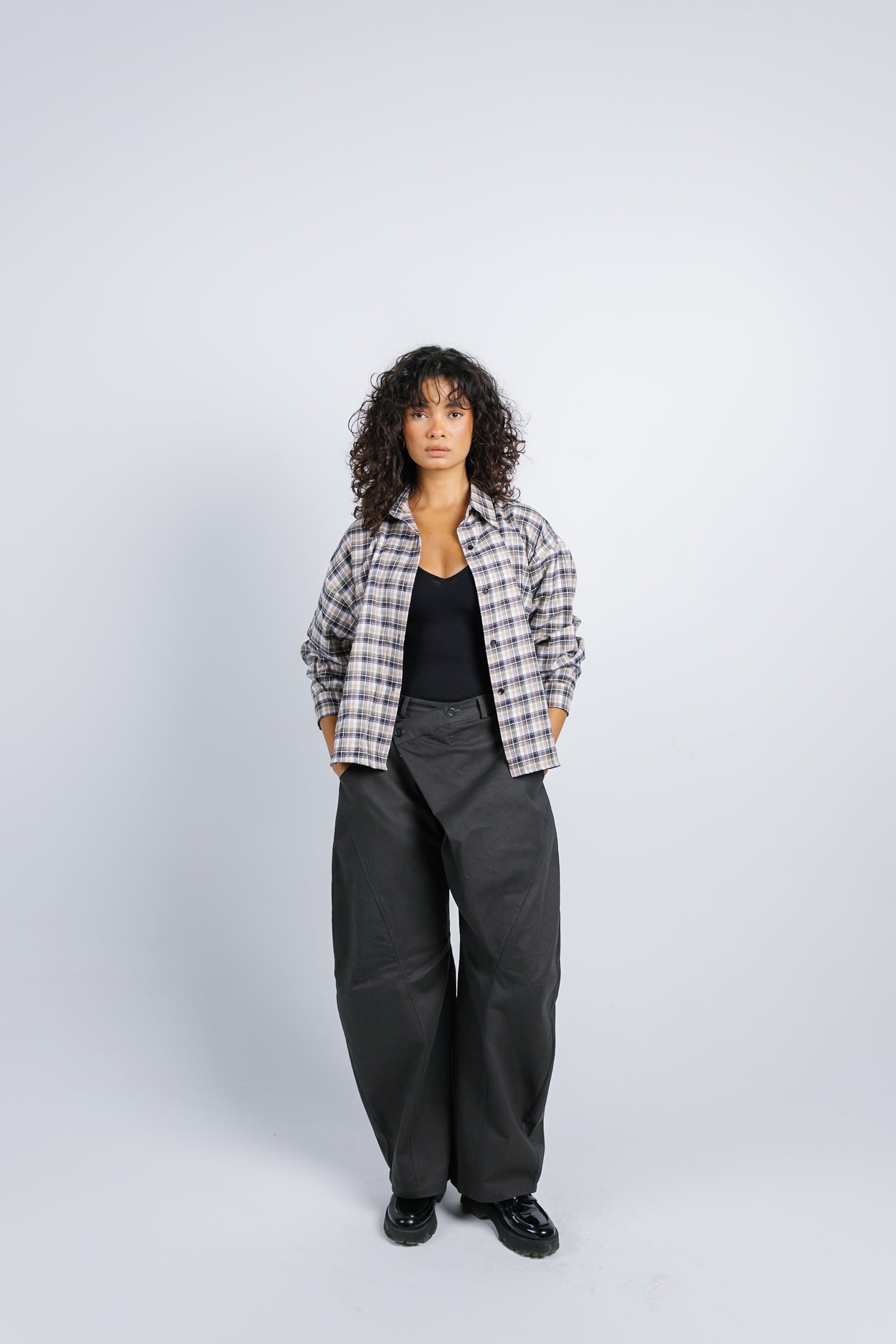 The Checkered Top - Yellow