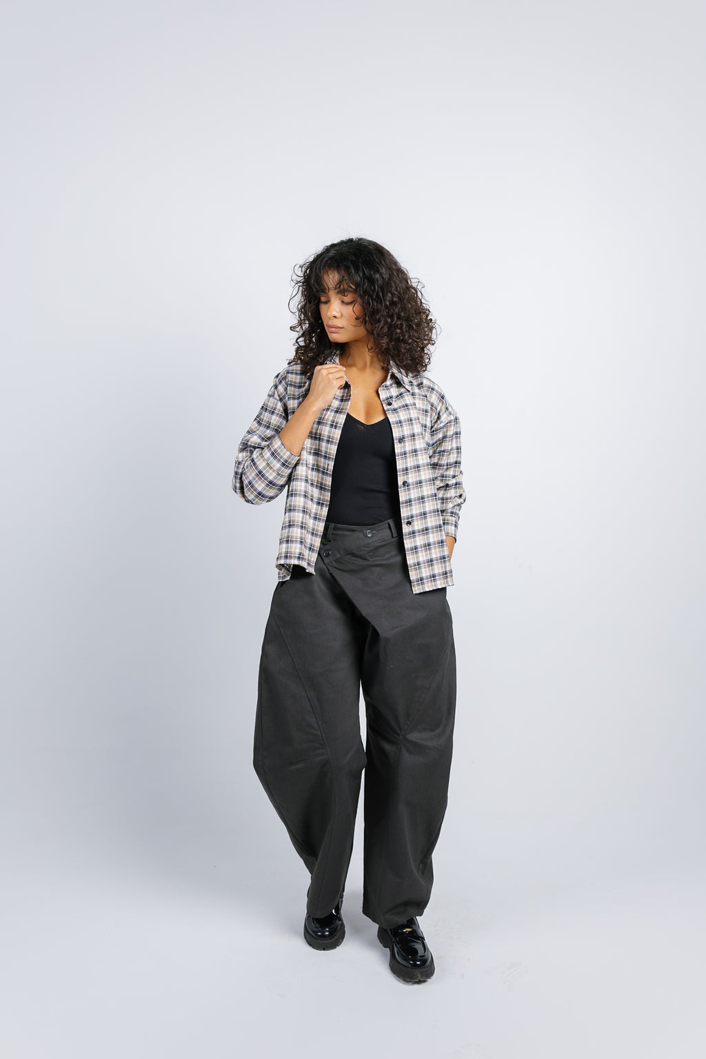 The Checkered Top - Yellow