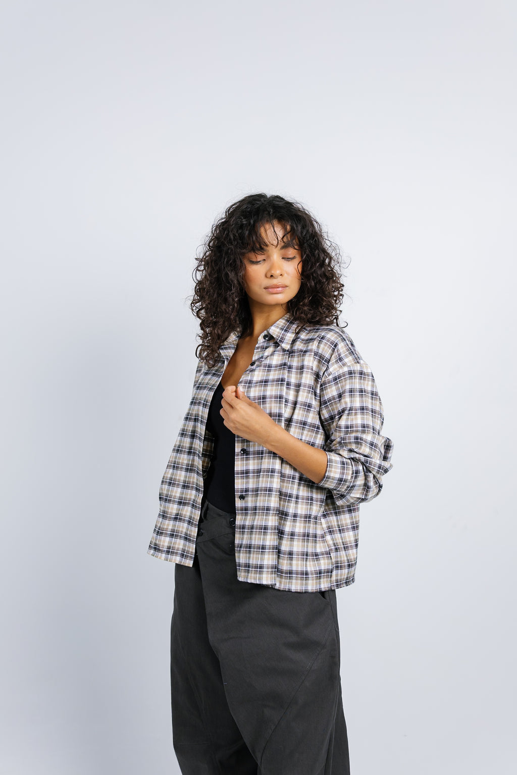 The Checkered Top - Yellow