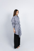 The Checkered Top - Black