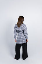 The Checkered Top - Black