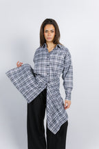 The Checkered Top - Black