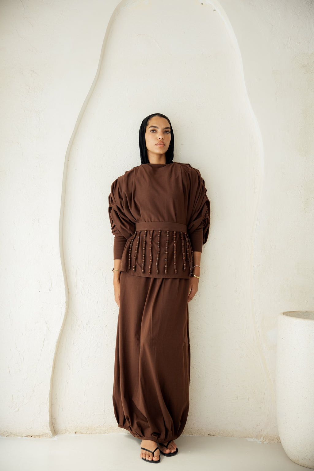 Diva Skirt Set - Brown