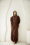 Diva Skirt Set - Brown