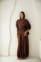 Diva Skirt Set - Brown