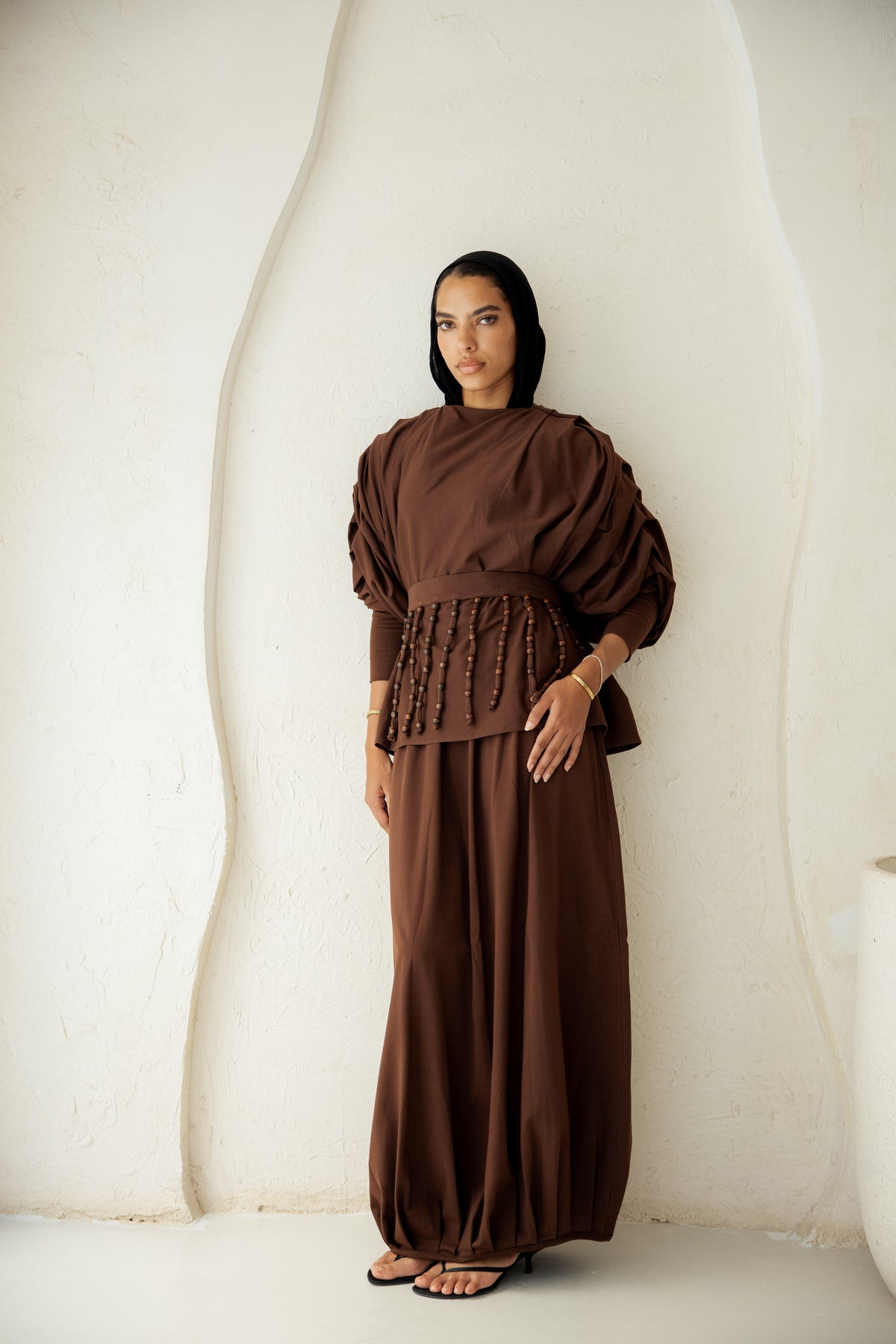 Diva Skirt Set - Brown