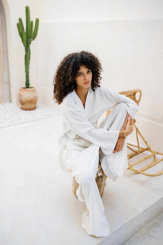 Salt & Stripe Set - White