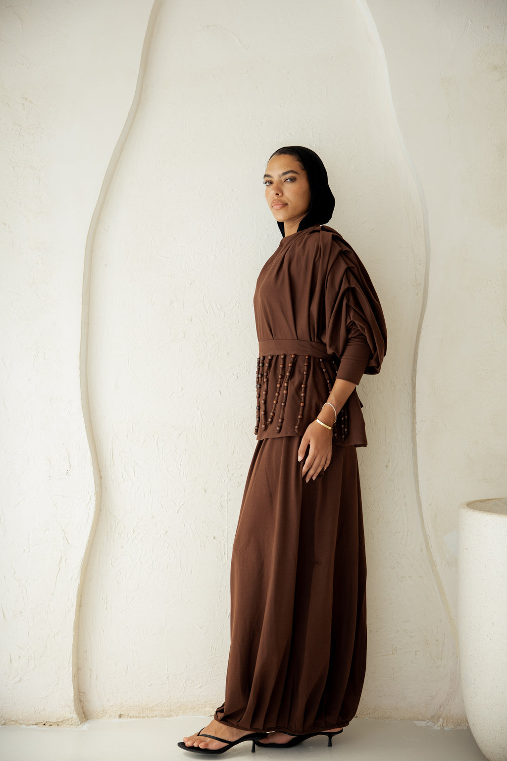 Diva Skirt Set - Brown