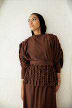 Diva Skirt Set - Brown
