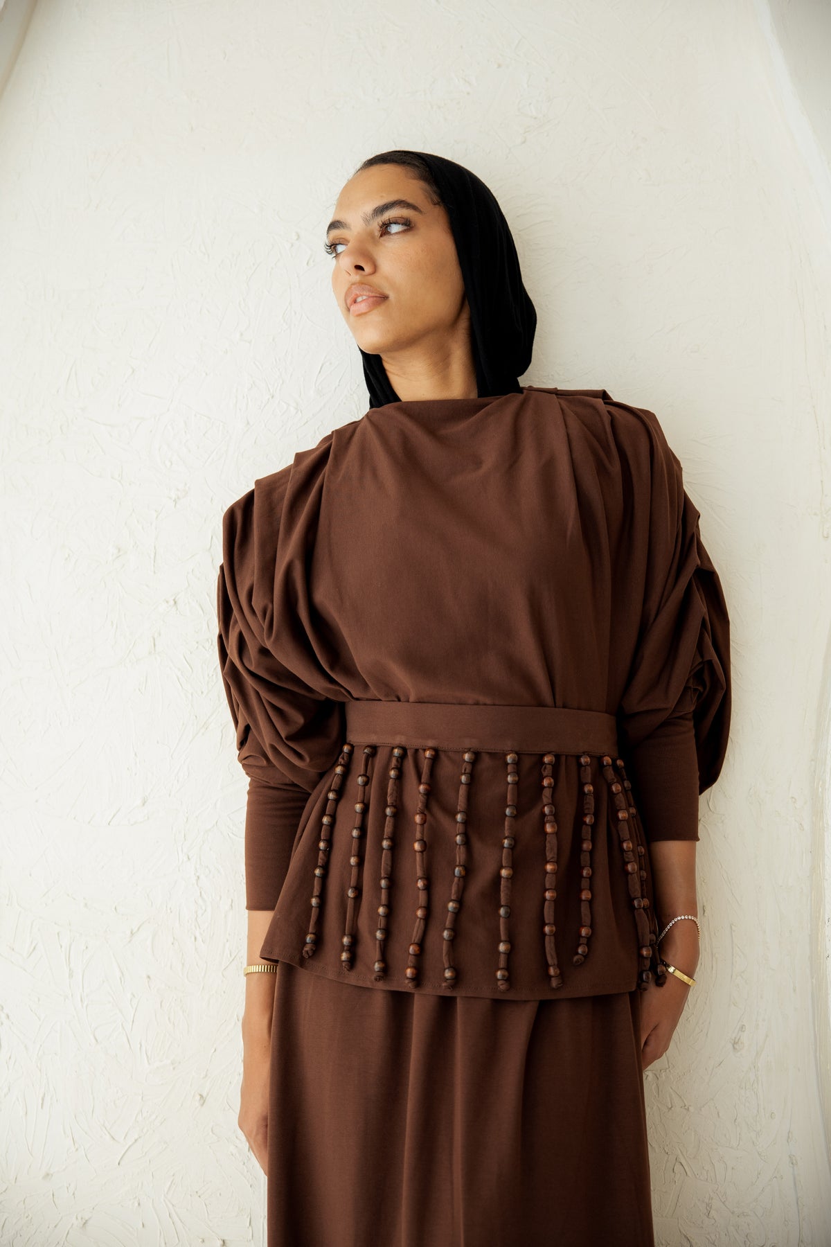 Diva Skirt Set - Brown