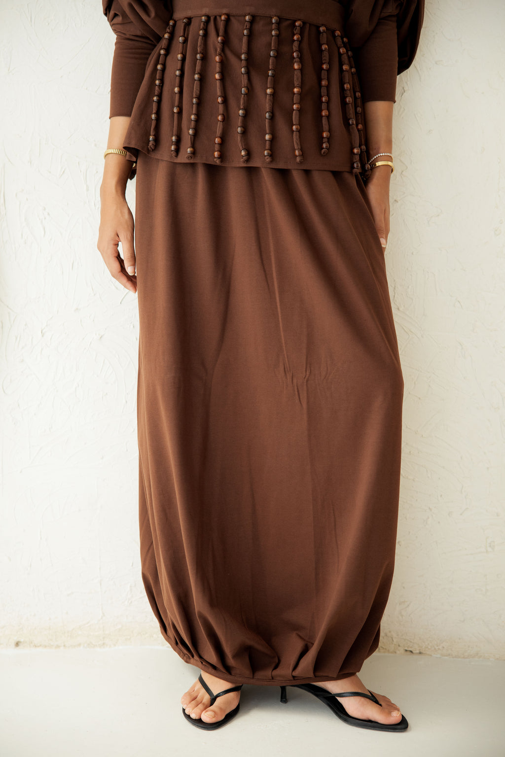 Diva Skirt Set - Brown