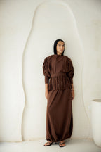 Diva Skirt Set - Brown
