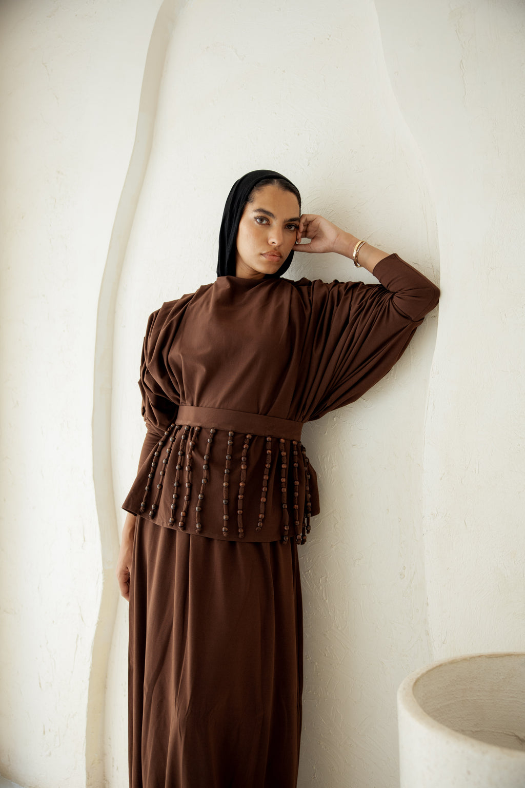 Diva Skirt Set - Brown
