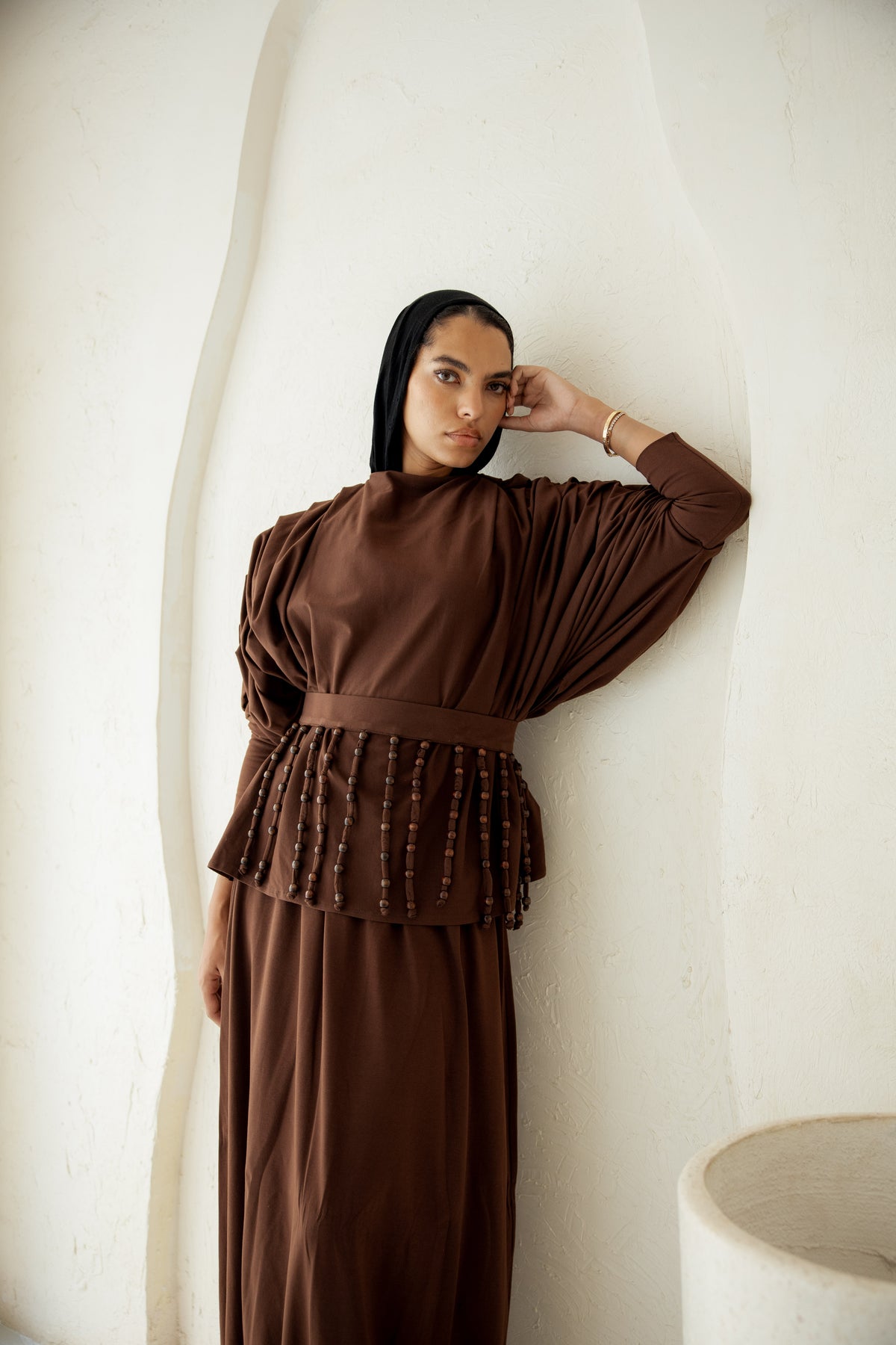 Diva Skirt Set - Brown