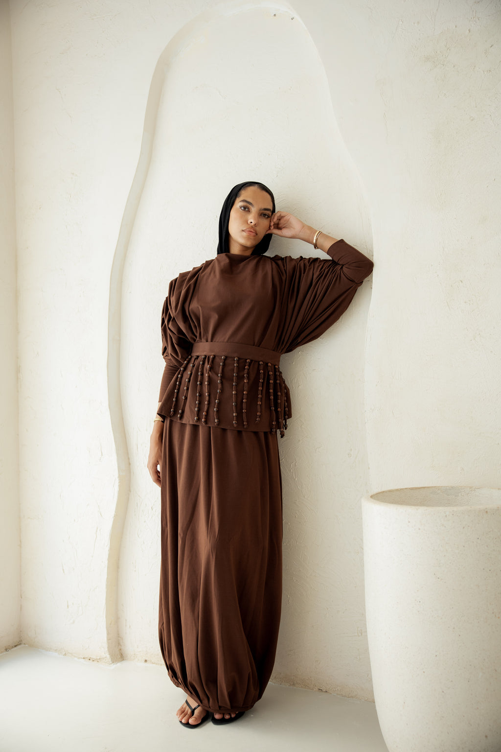 Diva Skirt Set - Brown