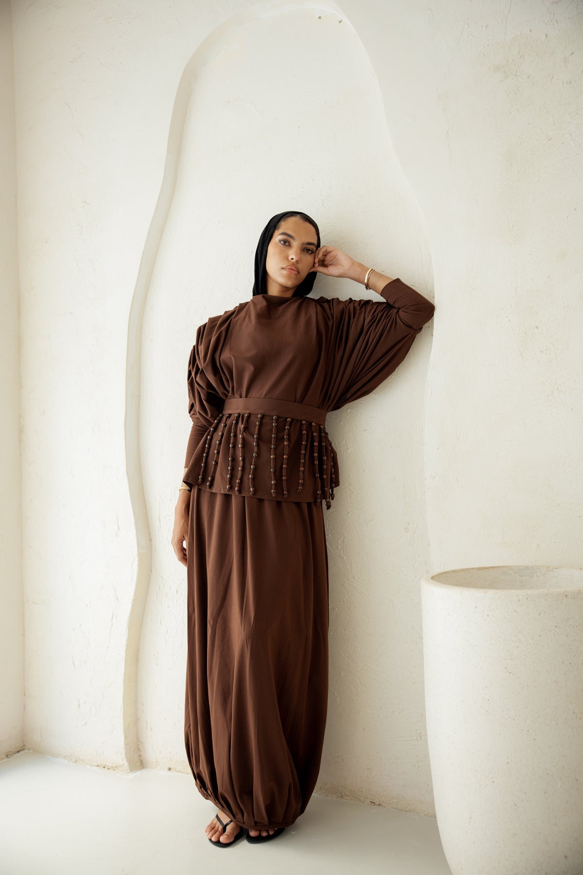Diva Skirt Set - Brown