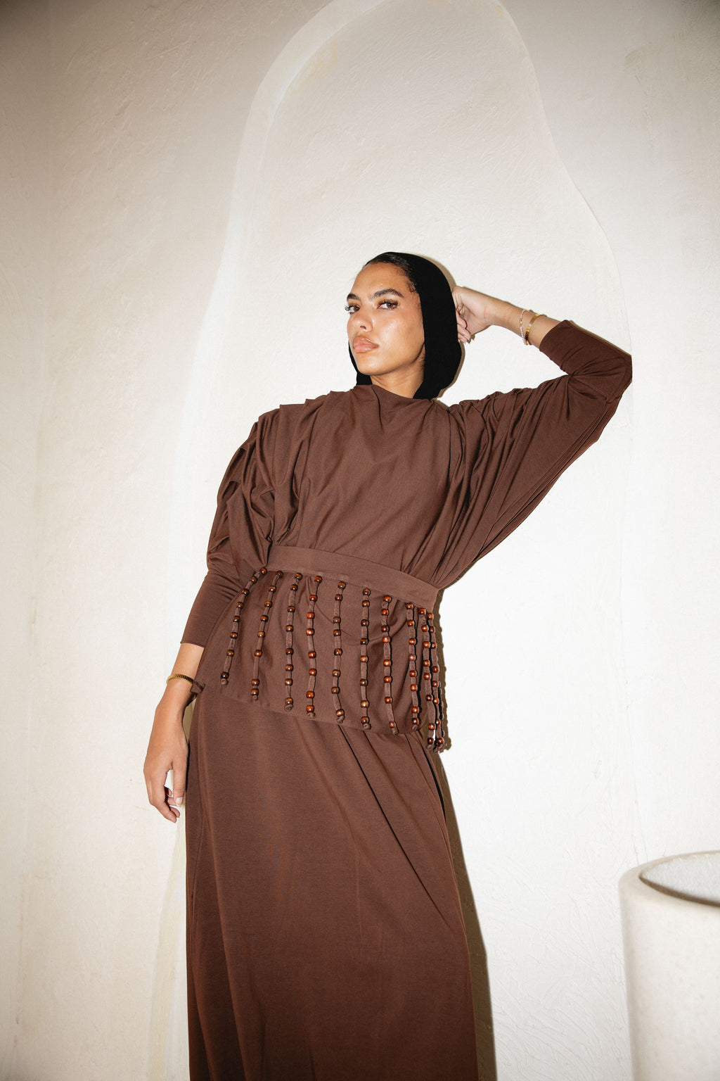 Diva Skirt Set - Brown