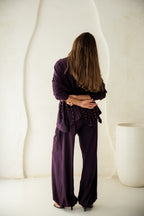 Diva Pants Set -Plum
