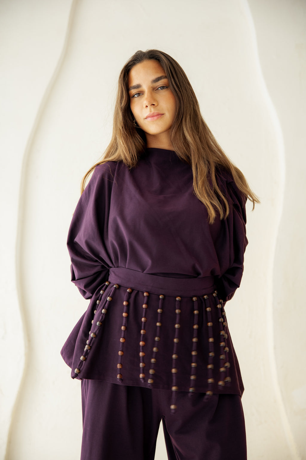 Diva Pants Set -Plum