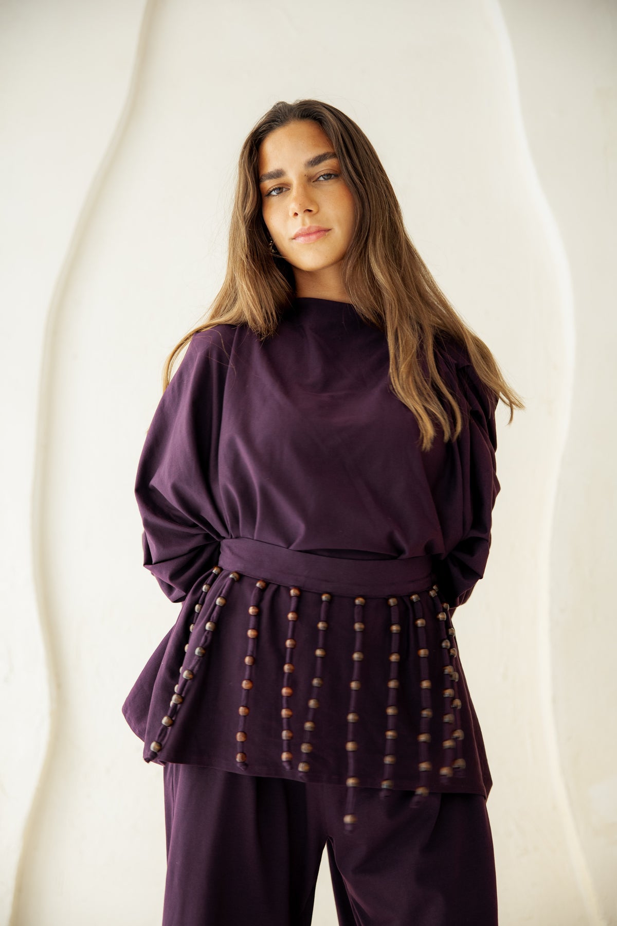 Diva Pants Set -Plum