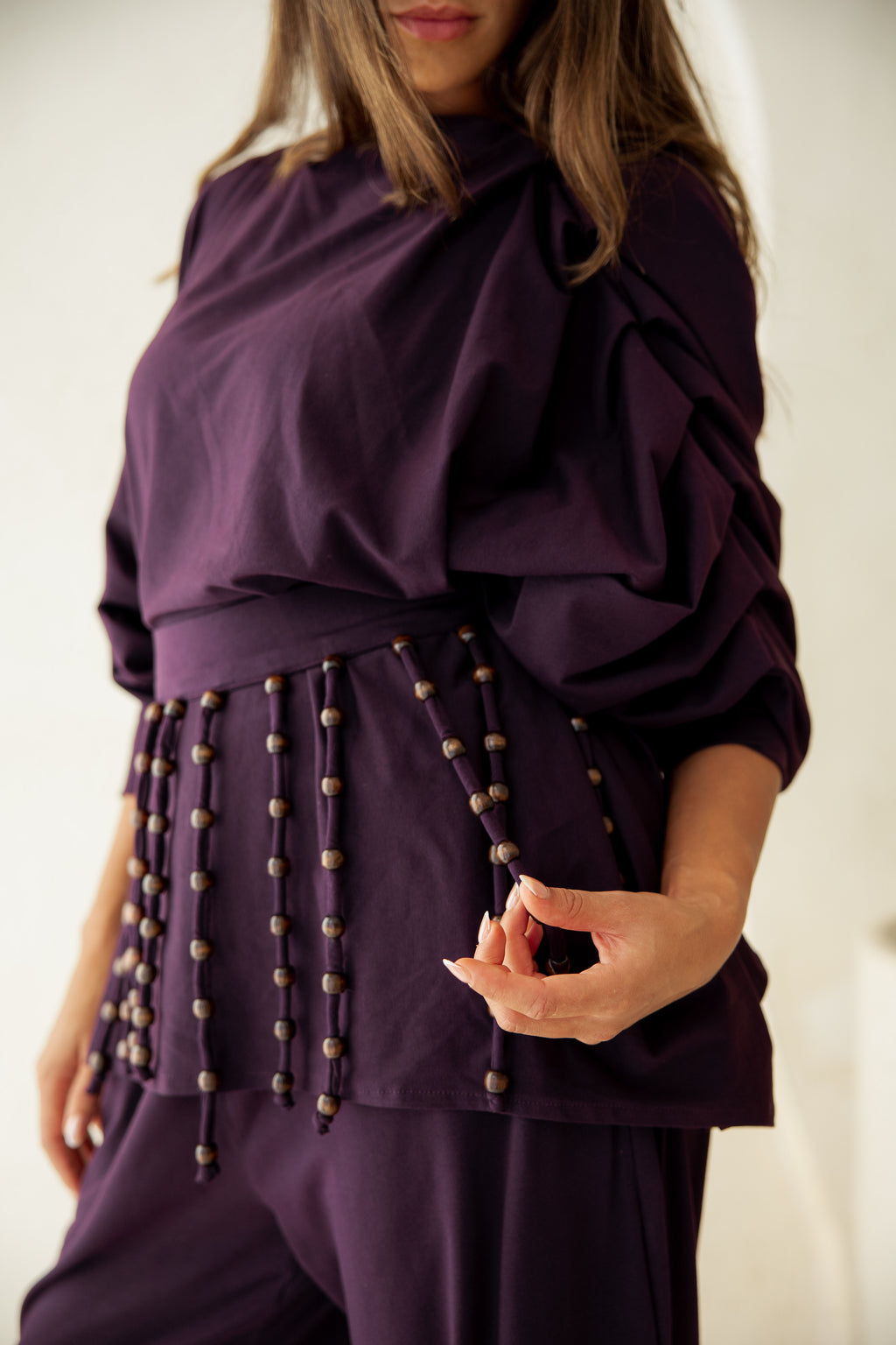 Diva Pants Set -Plum