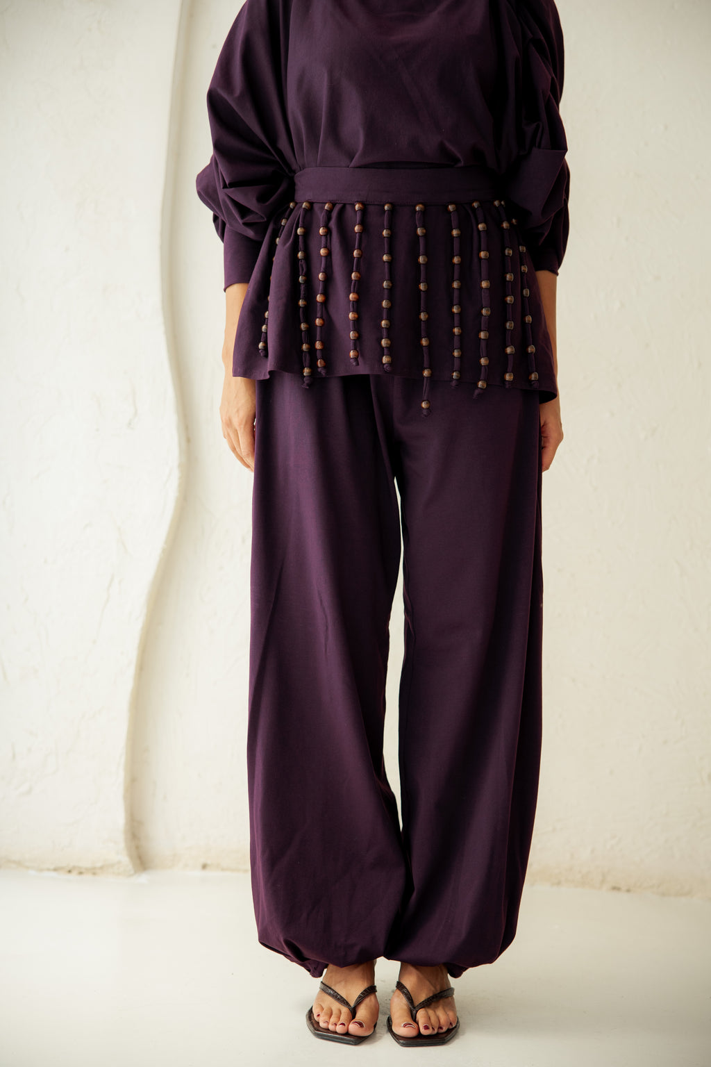 Diva Pants Set -Plum