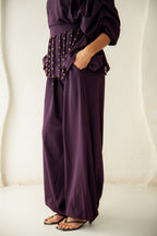 Diva Pants Set -Plum