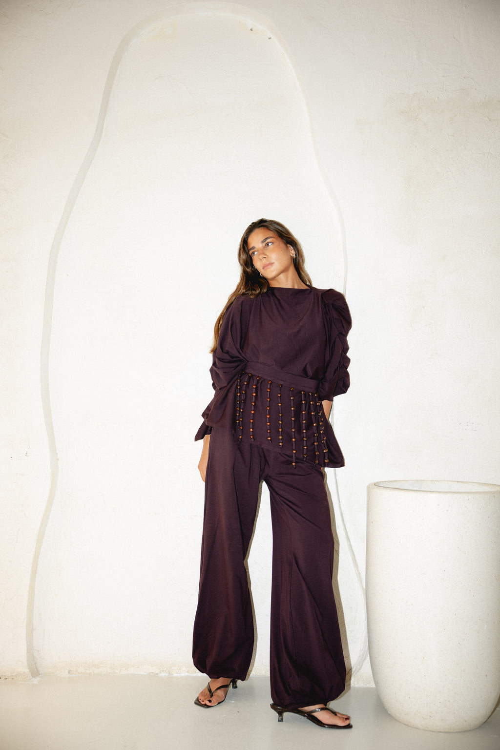 Diva Pants Set -Plum