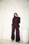 Diva Pants Set -Plum